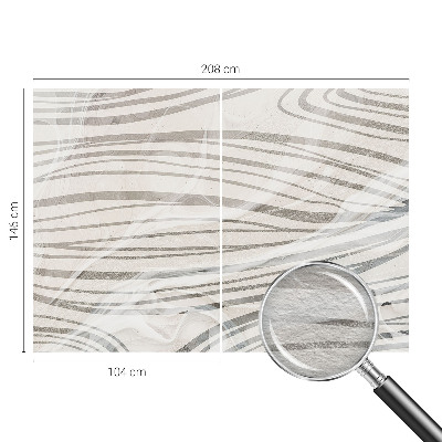 Custom size wall mural Wavy lines