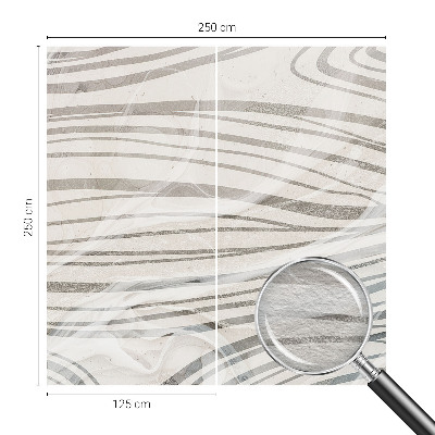 Custom size wall mural Wavy lines