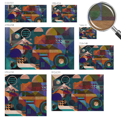 Modern wall mural Geometric art