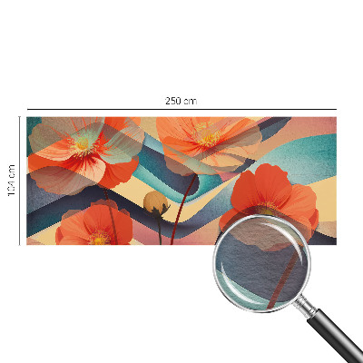 Modern wall mural for bedroom Flowers of the senses