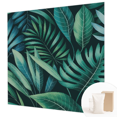 Premium photo wallpaper Tropical leaves