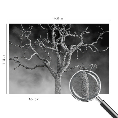 Non-woven wall mural Misty tree