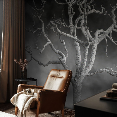 Non-woven wall mural Misty tree