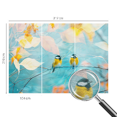 Photo wallpaper Spring birds