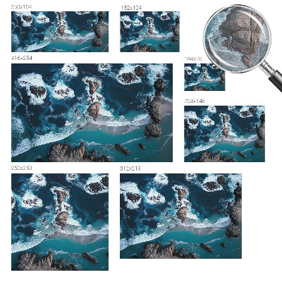 Bedroom wall mural wallpaper Ocean waves