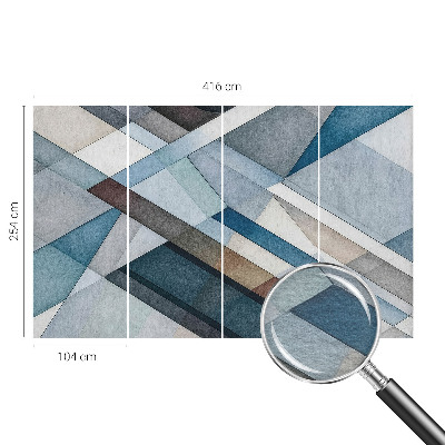 Wallpaper mural for living room Abstract geometry