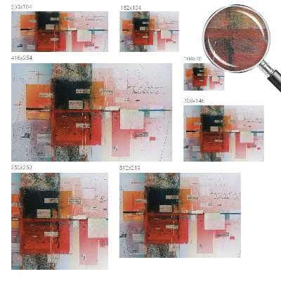 Large wall mural Abstract composition