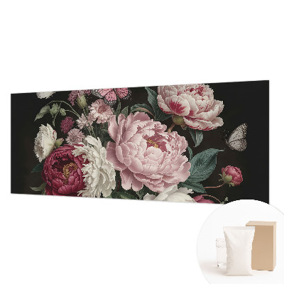 Large wallpaper mural Peonies and butterflies