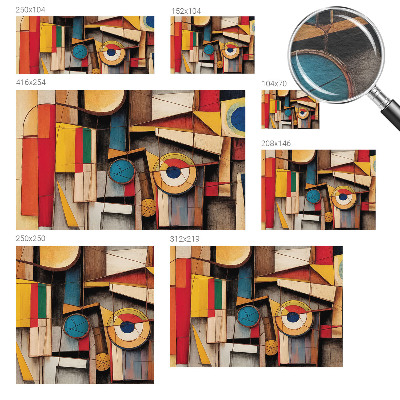 Custom size wall mural Geometric patterns