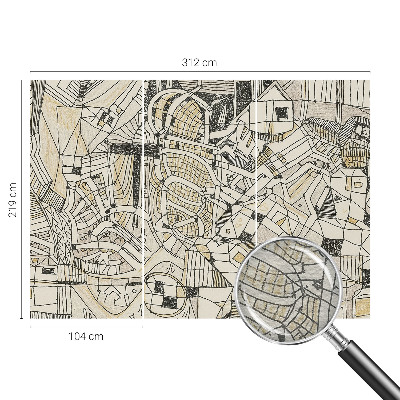 Modern wall mural Geometric abstraction