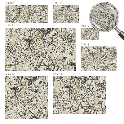 Modern wall mural Geometric abstraction