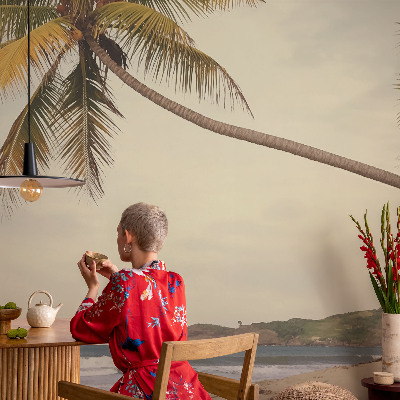 Modern wall mural for bedroom Tropical landscape