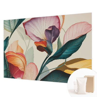 Premium wall mural for bedroom Colorful flowers