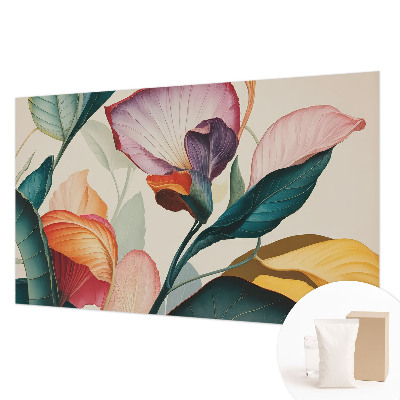 Premium wall mural for bedroom Colorful flowers