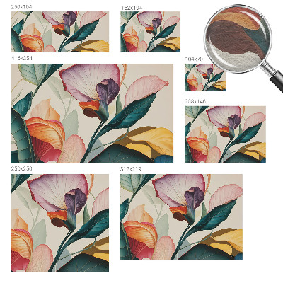 Premium wall mural for bedroom Colorful flowers