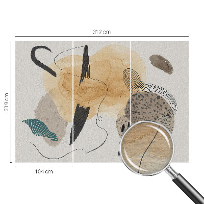 Decorative wall mural for living room Abstract composition