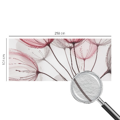 Wall mural for bedroom Floral silhouettes