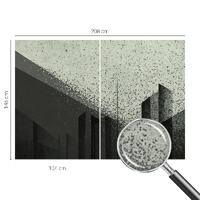 Wall mural for bedroom City geometry