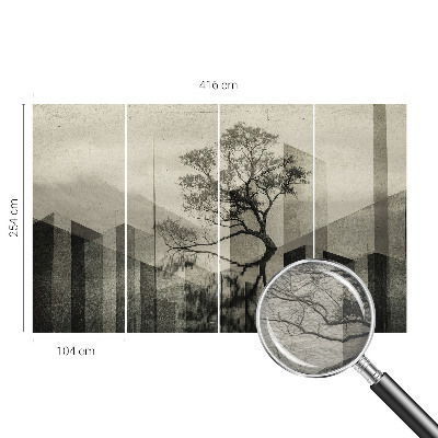 Large wall mural wallpaper Raw elegance