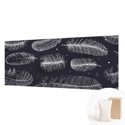 Custom size wall mural Subtle feathers