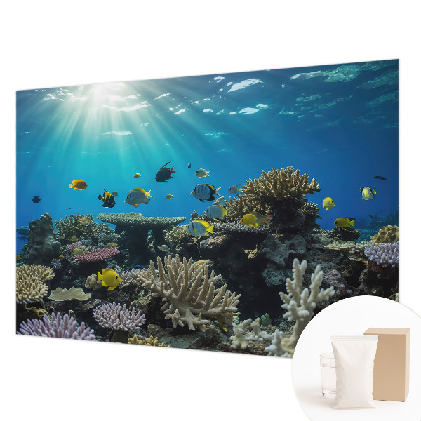 Modern wall mural for bedroom Underwater world