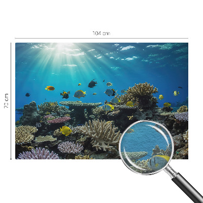 Modern wall mural for bedroom Underwater world