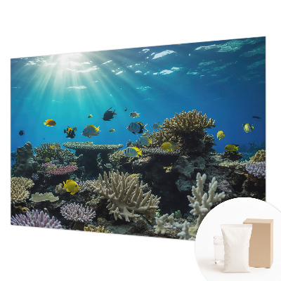 Modern wall mural for bedroom Underwater world