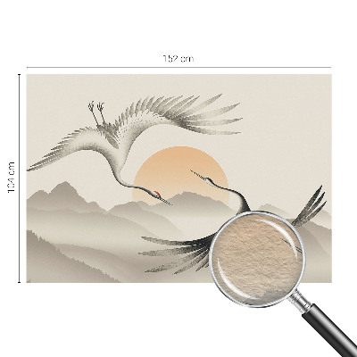 Premium wall mural for bedroom East Cranes