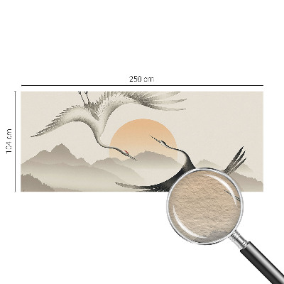 Premium wall mural for bedroom East Cranes
