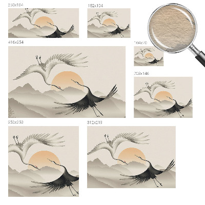 Premium wall mural for bedroom East Cranes