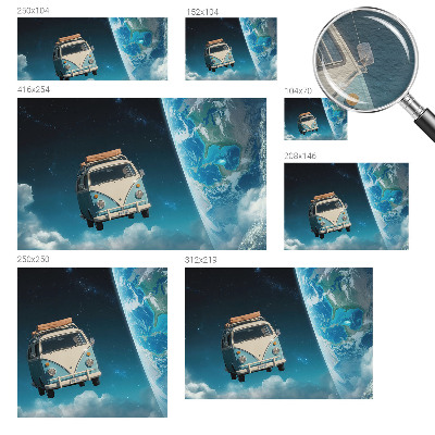 Premium photo wallpaper Space travel