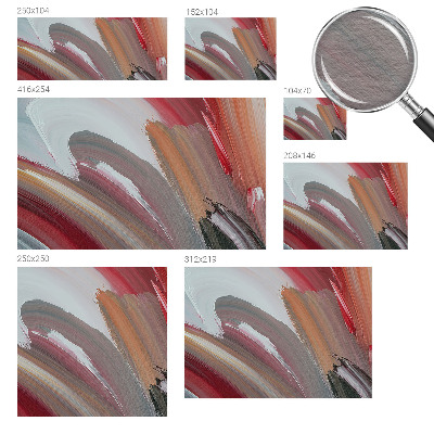 Decorative wall mural for living room Painterly expression