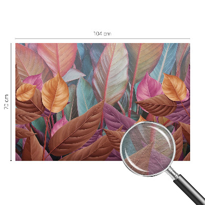 Bedroom wall mural wallpaper Colorful leaves