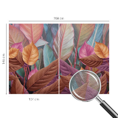 Bedroom wall mural wallpaper Colorful leaves