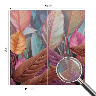 Bedroom wall mural wallpaper Colorful leaves