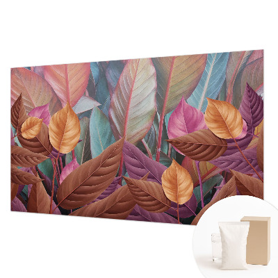 Bedroom wall mural wallpaper Colorful leaves