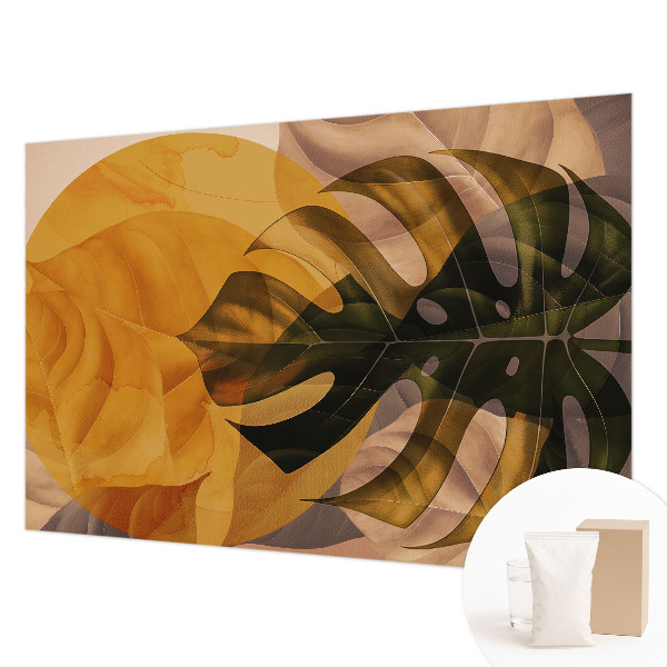 Large wall mural Abstract leaves