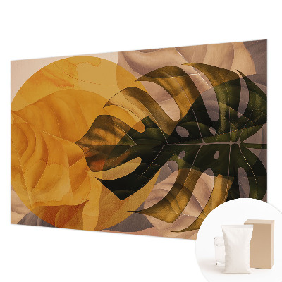 Large wall mural Abstract leaves
