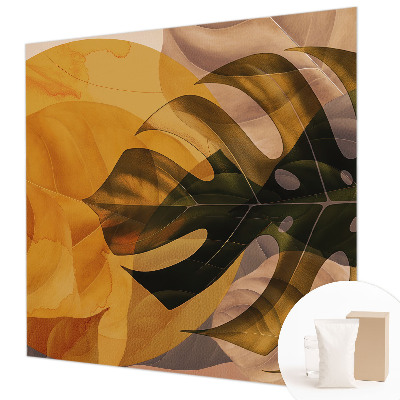 Large wall mural Abstract leaves