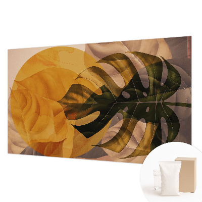 Large wall mural Abstract leaves