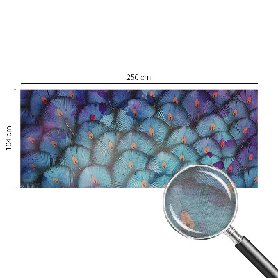 Custom size wall mural Colorful feathers