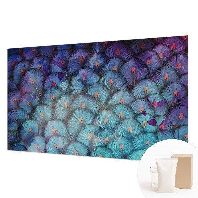 Custom size wall mural Colorful feathers
