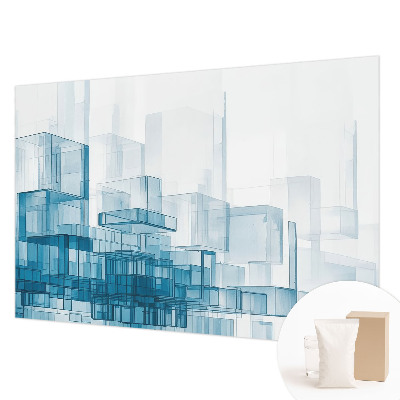 Large wall mural wallpaper Transparent cubes