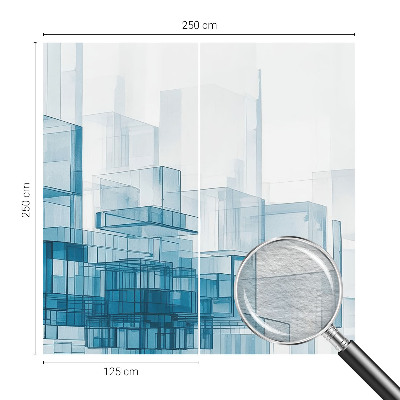 Large wall mural wallpaper Transparent cubes