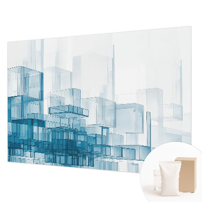 Large wall mural wallpaper Transparent cubes