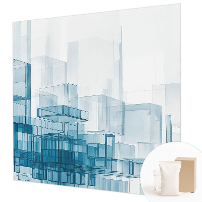Large wall mural wallpaper Transparent cubes