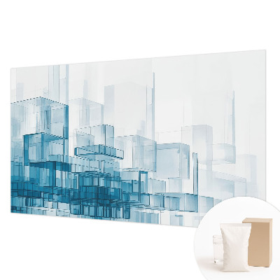 Large wall mural wallpaper Transparent cubes
