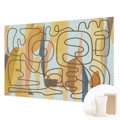 Modern wall mural for bedroom Abstract shapes