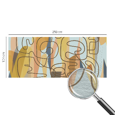 Modern wall mural for bedroom Abstract shapes