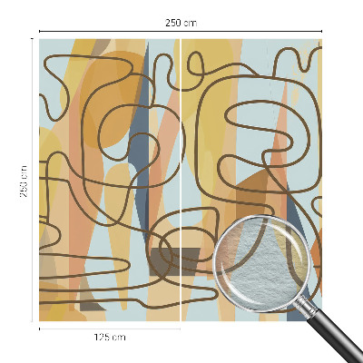 Modern wall mural for bedroom Abstract shapes